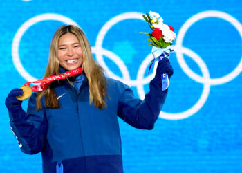 2022 베이징 동계올림픽에서 스노우보드 금메달리스트가 된 클로이 김. REUTERS/Athit Perawongmetha