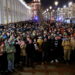 러시아 상트 페테르스부르그에서도 자국의 우크라이나 침공에 반대하는 시민들의 시위가 열렸다. Saint Petersburg, Russia, February 24, 2022. REUTERS/Anton Vaganov
