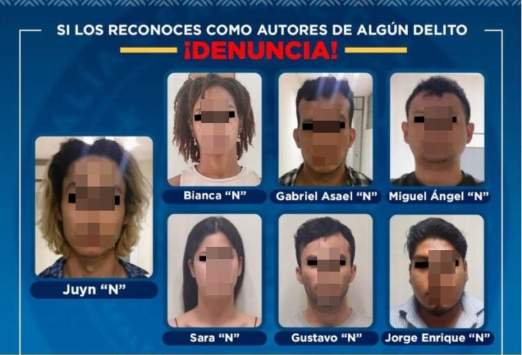 멕시코 게레로주 검찰이 공개한 용의자들 사진
[게레로주 검찰 웹사이트]