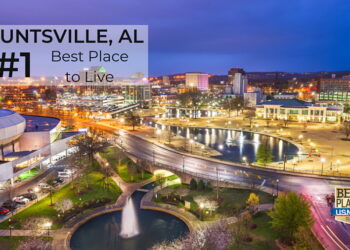전국에서 가장 살기 좋은 도시는 앨라배마 '헌츠빌'