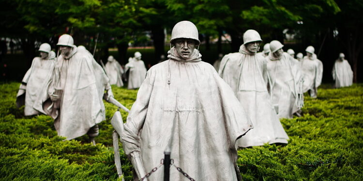워싱턴 D.C. 내셔널몰에 있는 한국전 참전 기념공원의 조형물. 사진 / Unsplash