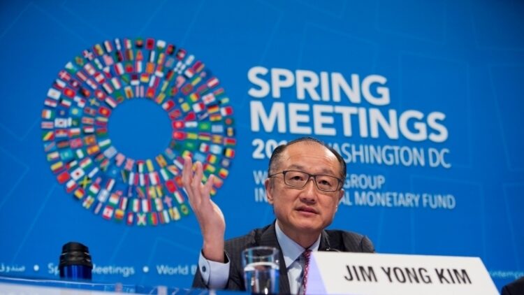 2018년 연례회의에 참석한 김용 세계은행 총재. 세계은행 홈페이지 사진.