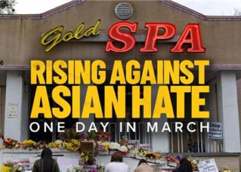 애틀랜타 총격 사건을 다룬 다큐멘터리 영화 '아시안 혐오에 맞서 일어서다: 3월의 어느 날'의 포스터. [PBS 방송 캡처.