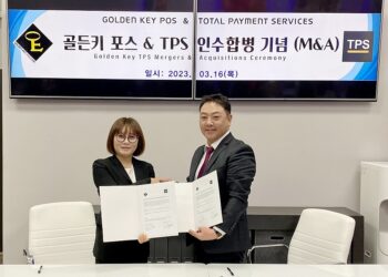 (왼쪽부터) 케이 김 TPS 대표, 에릭 김 골든키 대표. 윤지아 기자