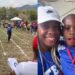 자메이카의 육상선수 셸리 앤 프레이저-프라이스(36)가 지난달 31일 아들의 학교 운동회에서 학부모 100m 경주에 참가해 1위를 했다. 사진 프레이저-프라이스 인스타그램 캡처
