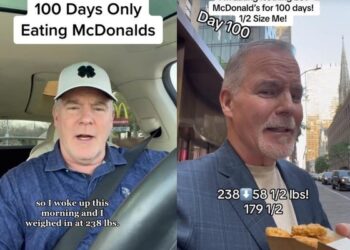 하루 세끼 맥도날드만 먹었다…50대 남성 100일 후 모습 충격