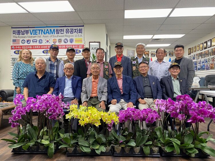 월남참전유공자회 '난초 바자회' 참여
