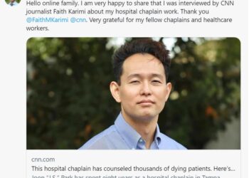 CNN, 죽음 앞둔 환자의 '마지막 얘기' 들어주는 한인 목사 조명