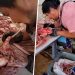알몸김치, 소변 맥주 파문 이어 중국 정육점 '입 발골' 충격 영상