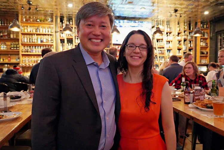 존 박 시장 당선자와 부인 모건 해리스