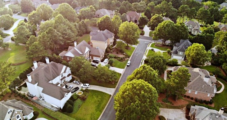 애틀랜타 주택가. shutterstock