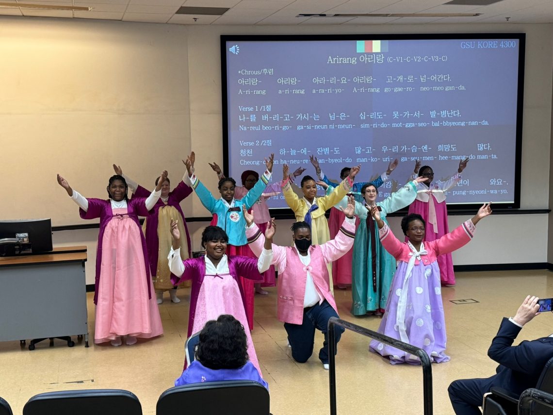 GSU 한국어반 학생들 국악 공연