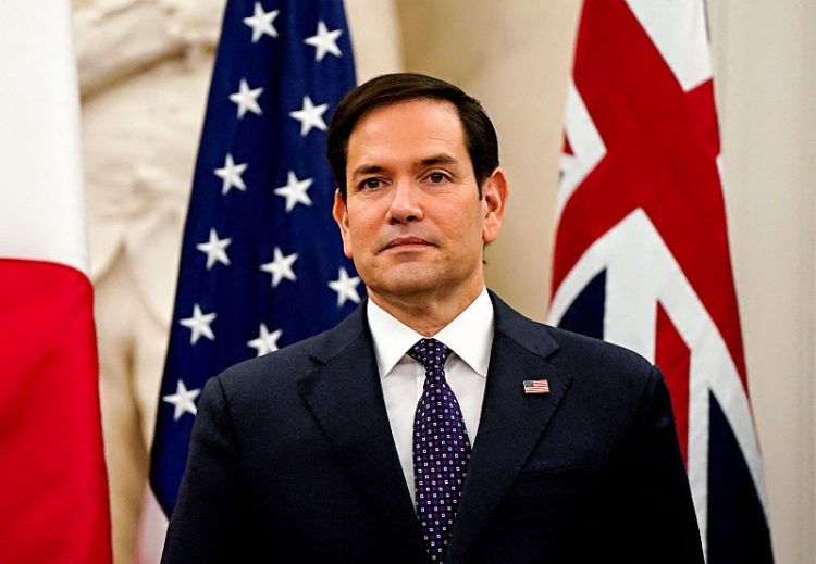 FILE PHOTO: U.S. Secretary of State Marco Rubio looks on as he meets with Indian External Affairs Minister Dr. Subrahmanyam Jaishankar, Australian Foreign Minister Penny Wong, and Japanese Foreign Minister Iwaya Takeshi at the State Department in Washington, U.S., January 21, 2025. REUTERS/Elizabeth Frantz/File Photo