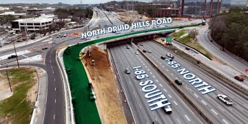 I-85 '노스 드루이드' 출구, 새 좌회전 램프 22일 개통