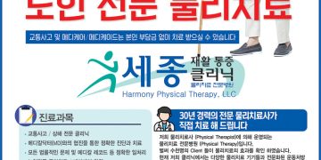 [조지아·동남부 추천 한인업체] 세종 재활통증클리닉 HARMONY PHYSICAL THERAPY, LLC