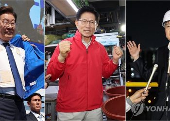 이재명·김문수·이준석, 제21대 대선 선거운동 시작 [연합뉴스]