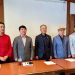 비대위가 구성한 선거관리위원회 소속 위원들이 5일 둘루스 서라벌 식당에 모여 기자회견을 가졌다. 윤지아 기자.