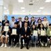 17일 골든벨에서 상을 탄 입상자들이 오영록 회장을 비롯한 대회 관계자들과 기념사진을 촬영했다.