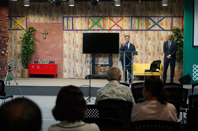 조지아 한인변호사협회(KABA) 주최 이민법 세미나. 왼쪽부터 이종원 변호사, 정승욱 변호사. 장채원 기자