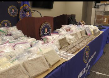 FBI가 적발한 93kg 양의 펜타닐. FBI 애틀랜타 지부 제공