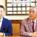 김화생(왼쪽) 메트로시티은행장과 김동욱 제일IC은행장이 합병 과정을 설명하고 있다. 윤지아 기자