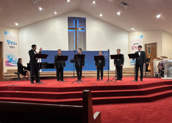 지난 12일 스와니 순복음교회에서 열린 애틀랜타 맨즈 앙상블 제7회 정기연주회.