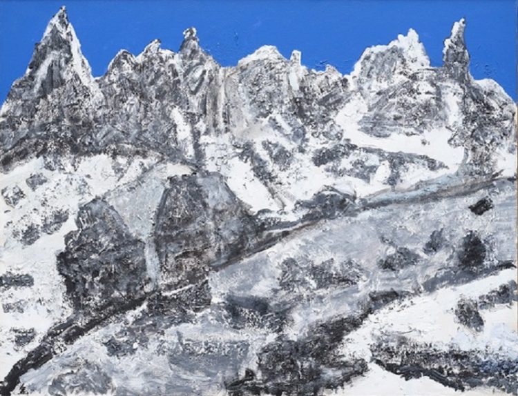 설산, 2008, 캔버스에 아크릴. [사진 High Museum of Art]