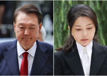윤석열 전 대통령(왼쪽)과 김건희 여사
[사진공동취재단 제공]