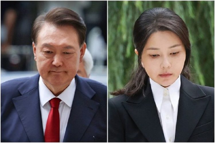 윤석열 전 대통령(왼쪽)과 김건희 여사
[사진공동취재단 제공]