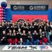 2025 USAT 전국챔피언십에 출전한 킴스케이 태권도 소속 선수들.