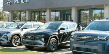 한 현대차 딜러에서 쇼핑에 나선 소비자들. 박낙희 기자