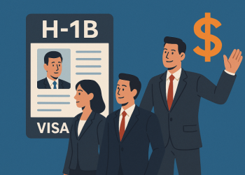 H-1B 비자 수수료 대폭 인상에 이어 선발 방식도 고임금·고숙련 근로자에게 유리하게 바꾸는 방안을 내놓았다. [AI 생성 이미지]