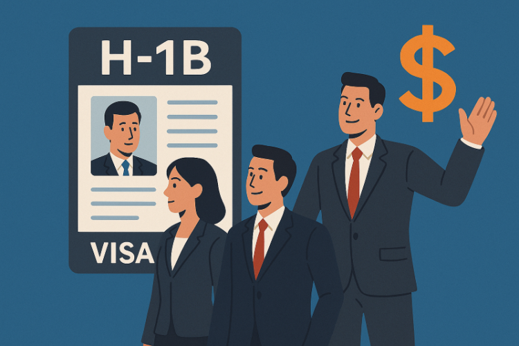 H-1B 비자 수수료 대폭 인상에 이어 선발 방식도 고임금·고숙련 근로자에게 유리하게 바꾸는 방안을 내놓았다. [AI 생성 이미지]