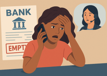 한 여성이 아침에 눈을 떴을 때, 이메일 알림을 통해 자신의 저축 계좌 전액이 이체된 뒤 계좌가 닫혔다는 사실을 알게 됐다고 WSB-TV가 보도했다. [AI 생성 이미지]