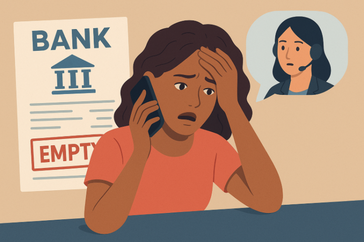 한 여성이 아침에 눈을 떴을 때, 이메일 알림을 통해 자신의 저축 계좌 전액이 이체된 뒤 계좌가 닫혔다는 사실을 알게 됐다고 WSB-TV가 보도했다. [AI 생성 이미지]