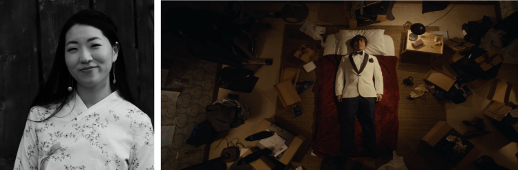 단편영화 '스레드비트 대드'와 크리스탈 진 김 감독.