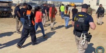 현대차-LG엔솔 합작 배터리 공장 불법체류자 단속 현장. [ATF 애틀랜타 지부 엑스 X 캡처]