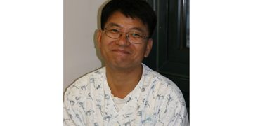 2005년 11월 간 기증을 위해 서울 송파구 서울아산병원에 입원한 이태조 목사. 사진 본인