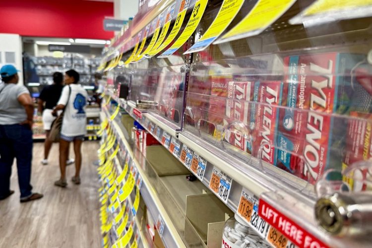 시중에서 판매되고 있는 타이레놀 [로이터]