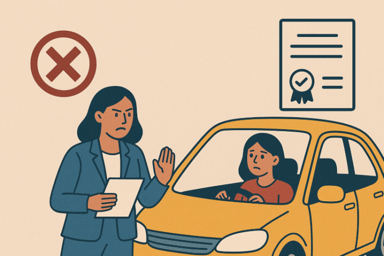 무허가로 운전교습 영업을 하는 사례가 있다가 조지아에 있어 운전자들의 주의가 필요하다. [AI 생성 이미지]