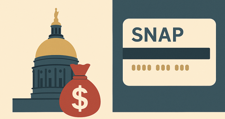 막대한 재정흑자로 146억 달러의 잉여금을 보유하고 있는 조지아 주 정부는 SNAP에 개입 불가 입장을 밝혔다. [AI 생성 이미지]