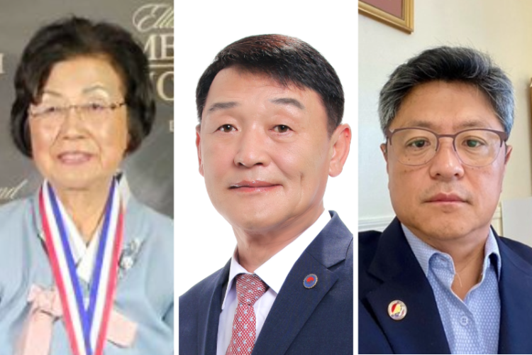 유분자 이사장, 이경철 명예회장, 이영준 부회장.