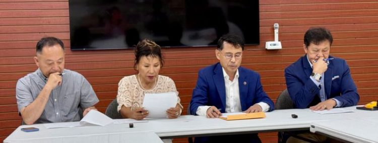 지난 8월 15일 상의 선관위는 기자회견을 갖고 회장 선거 절차를 설명했다. 윤지아 기자.