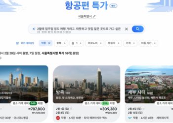 구글이 18일 출시한 AI 기반 항공권 검색 기능인 '플라이트 딜' 이용 화면. 사진 구글 홈페이지 캡처