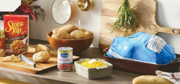 타겟의 추수감사절 특가 만찬.