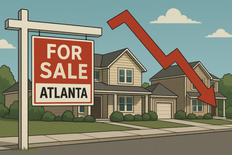 애틀랜타 주택 시장에서 매물은 늘지만 거래는 줄어드는 ‘불균형’ 현상이 나타내고 있다. [AI 생성 이미지]
