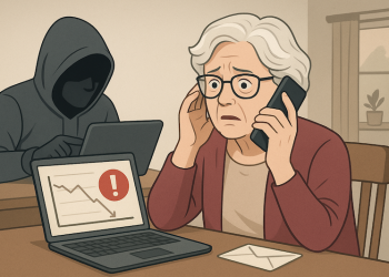 애틀랜타 지역에 ‘팬텀 해커로 불리는 새로운 금융사기 수법이 등장해 FBI가 긴급 경고를 내렸다. [AI 생성 이미지]