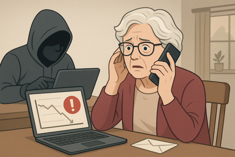 애틀랜타 지역에 ‘팬텀 해커로 불리는 새로운 금융사기 수법이 등장해 FBI가 긴급 경고를 내렸다. [AI 생성 이미지]