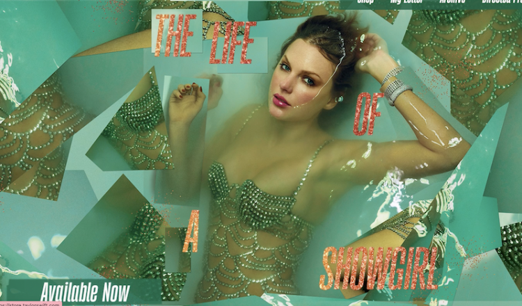 테일러 스위프트의 새 앨범 커버. 홈페이지 캡처.