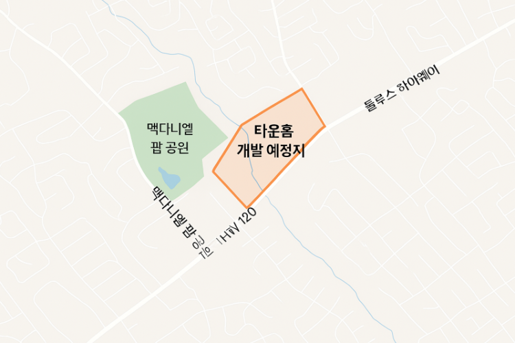 타운홈 단지 건설 예정 부지.